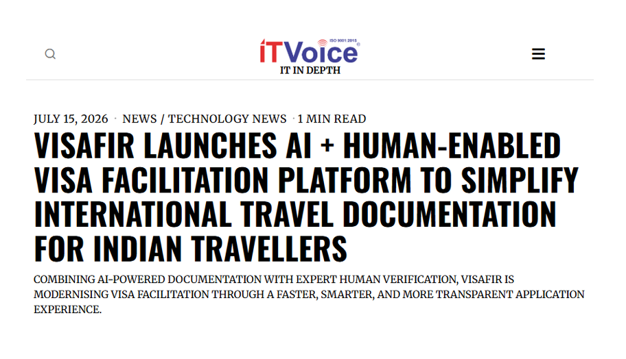 IT Voice article on Visafir